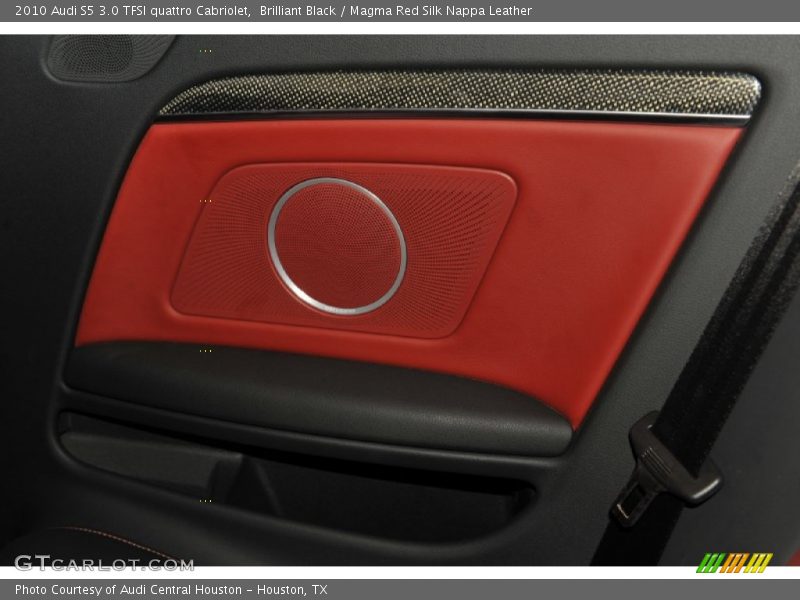 Brilliant Black / Magma Red Silk Nappa Leather 2010 Audi S5 3.0 TFSI quattro Cabriolet
