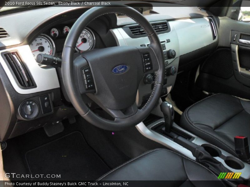 Ebony Black / Charcoal Black 2010 Ford Focus SEL Sedan