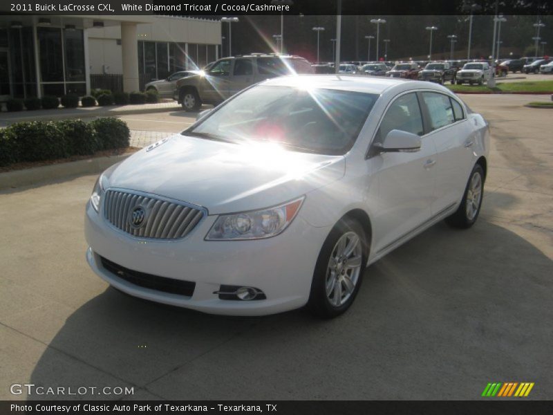 White Diamond Tricoat / Cocoa/Cashmere 2011 Buick LaCrosse CXL