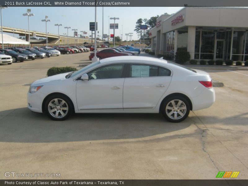 White Diamond Tricoat / Cocoa/Cashmere 2011 Buick LaCrosse CXL