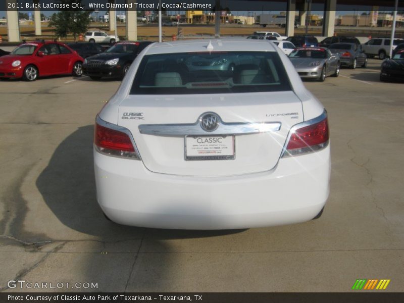White Diamond Tricoat / Cocoa/Cashmere 2011 Buick LaCrosse CXL