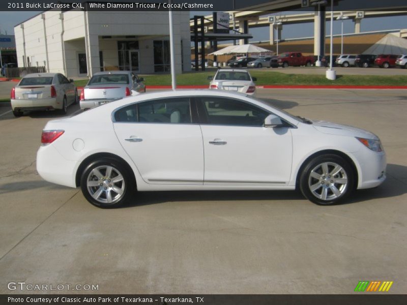 White Diamond Tricoat / Cocoa/Cashmere 2011 Buick LaCrosse CXL