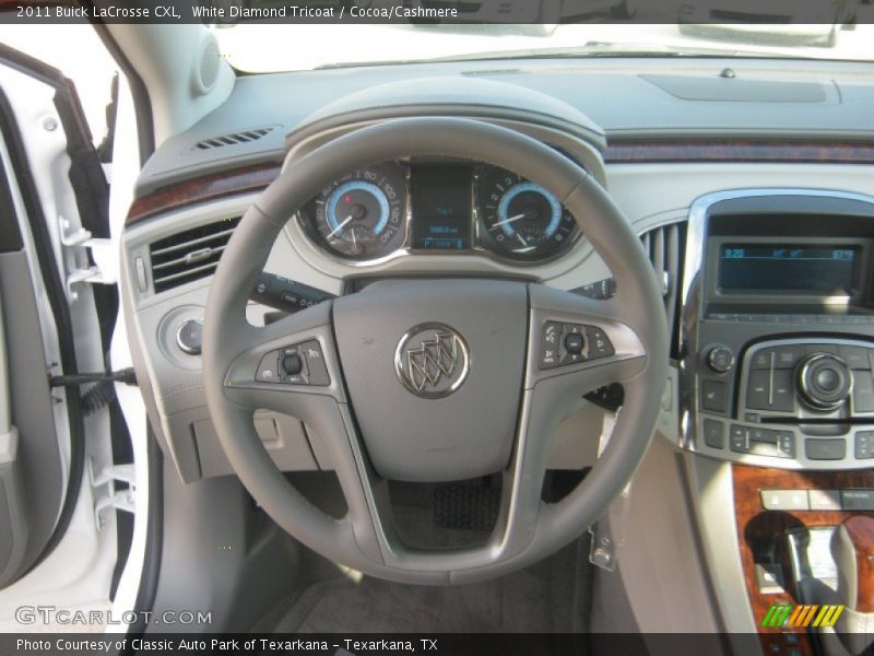White Diamond Tricoat / Cocoa/Cashmere 2011 Buick LaCrosse CXL