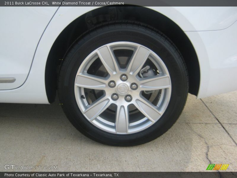 White Diamond Tricoat / Cocoa/Cashmere 2011 Buick LaCrosse CXL