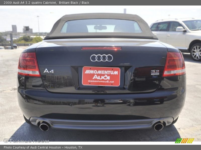 Brilliant Black / Black 2009 Audi A4 3.2 quattro Cabriolet