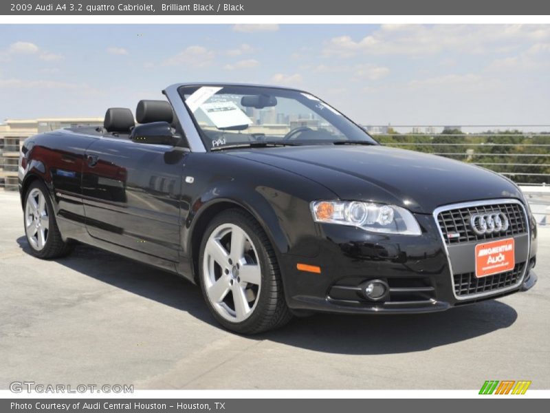Brilliant Black / Black 2009 Audi A4 3.2 quattro Cabriolet