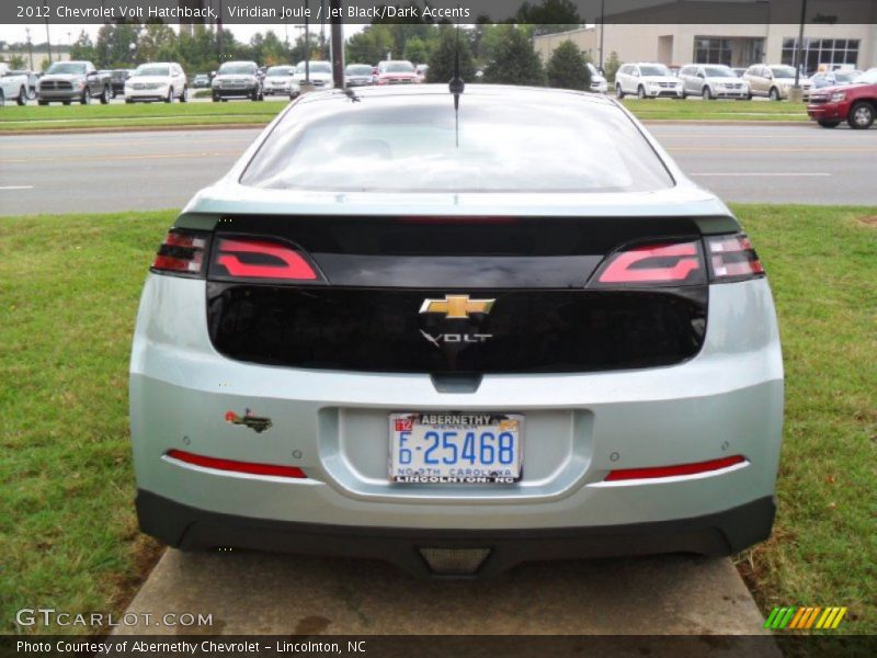 Viridian Joule / Jet Black/Dark Accents 2012 Chevrolet Volt Hatchback