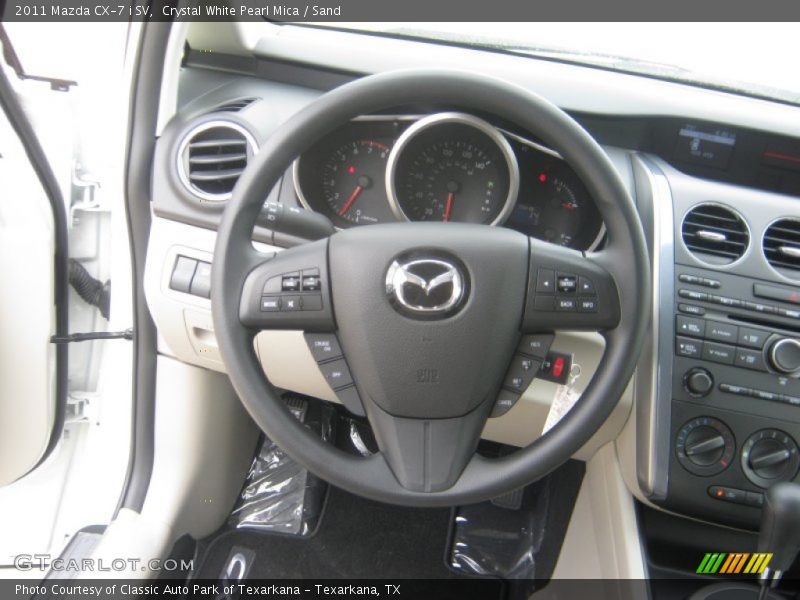 Crystal White Pearl Mica / Sand 2011 Mazda CX-7 i SV
