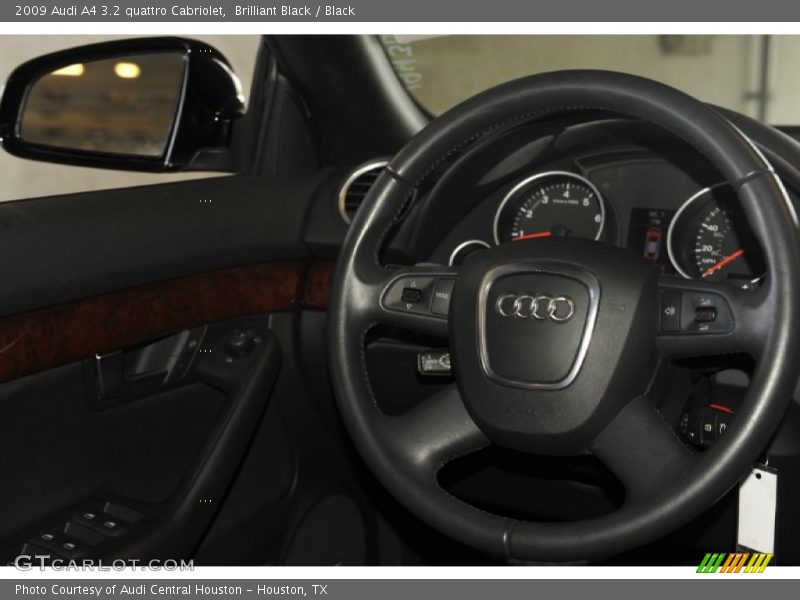 Brilliant Black / Black 2009 Audi A4 3.2 quattro Cabriolet