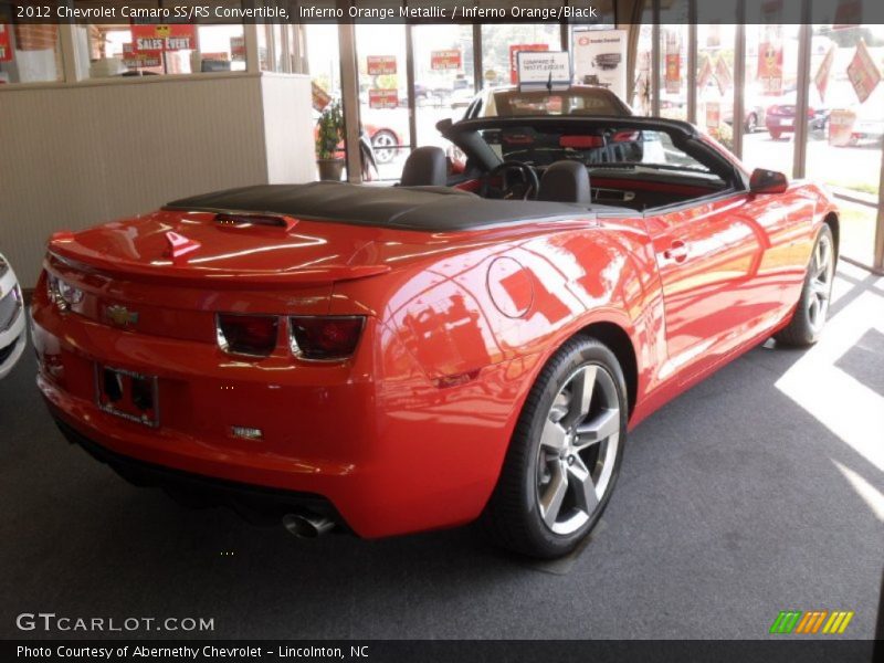 Inferno Orange Metallic / Inferno Orange/Black 2012 Chevrolet Camaro SS/RS Convertible