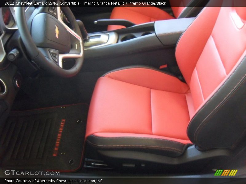  2012 Camaro SS/RS Convertible Inferno Orange/Black Interior