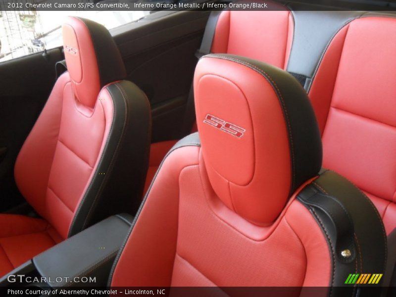  2012 Camaro SS/RS Convertible Inferno Orange/Black Interior