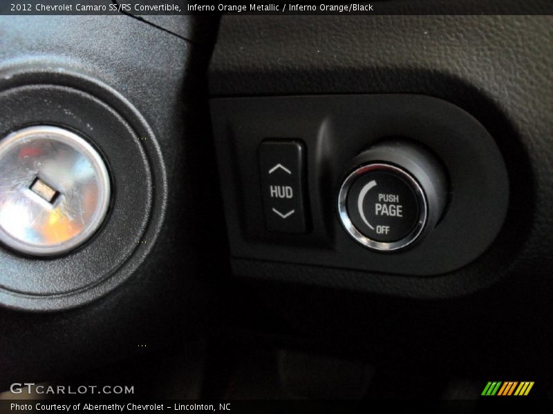 Controls of 2012 Camaro SS/RS Convertible