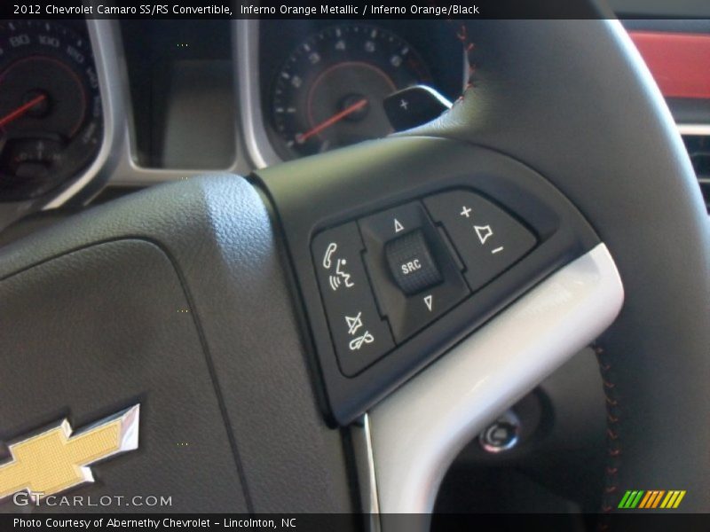 Inferno Orange Metallic / Inferno Orange/Black 2012 Chevrolet Camaro SS/RS Convertible