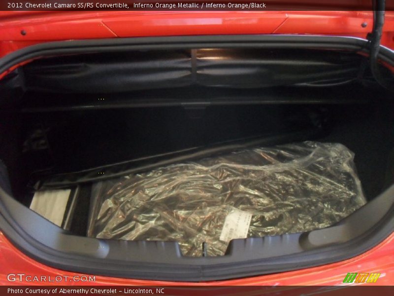  2012 Camaro SS/RS Convertible Trunk
