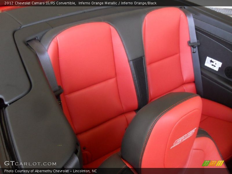  2012 Camaro SS/RS Convertible Inferno Orange/Black Interior