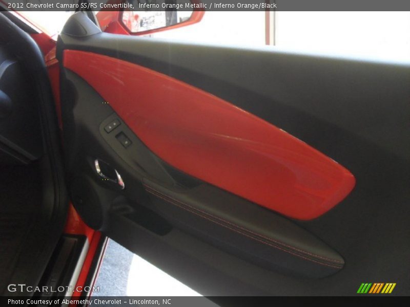 Inferno Orange Metallic / Inferno Orange/Black 2012 Chevrolet Camaro SS/RS Convertible