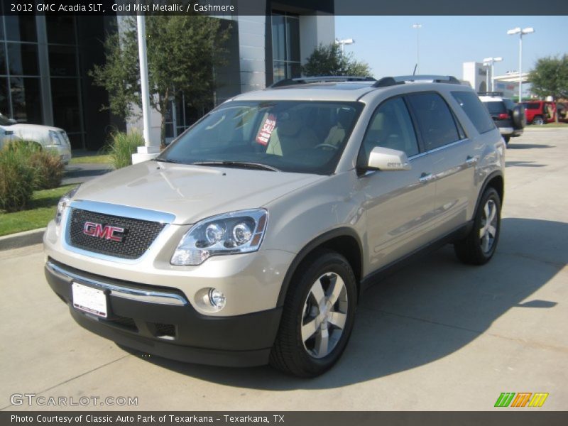 Gold Mist Metallic / Cashmere 2012 GMC Acadia SLT