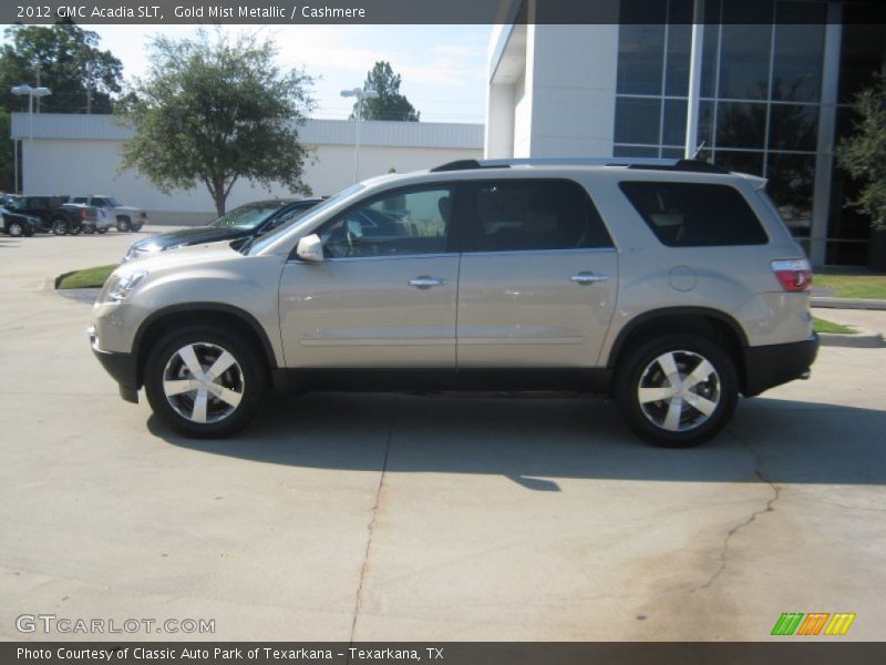 Gold Mist Metallic / Cashmere 2012 GMC Acadia SLT