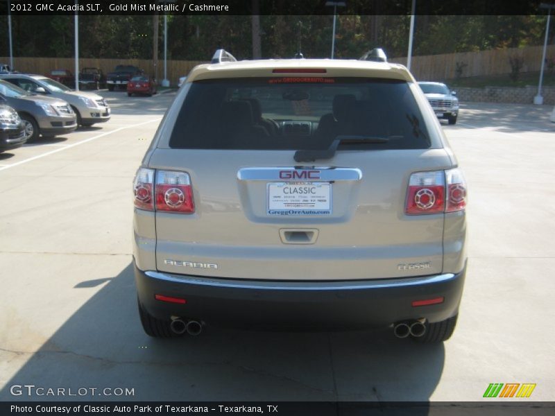 Gold Mist Metallic / Cashmere 2012 GMC Acadia SLT