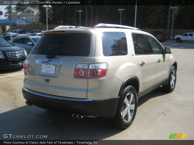 Gold Mist Metallic / Cashmere 2012 GMC Acadia SLT