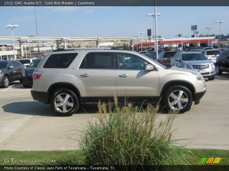 Gold Mist Metallic / Cashmere 2012 GMC Acadia SLT