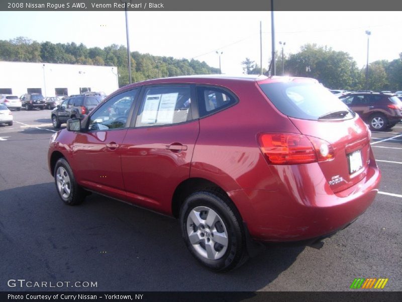Venom Red Pearl / Black 2008 Nissan Rogue S AWD