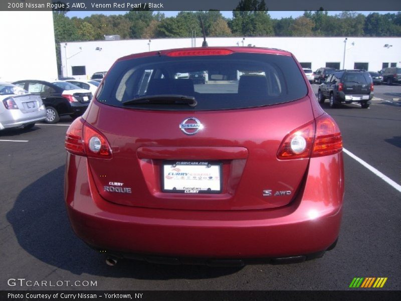 Venom Red Pearl / Black 2008 Nissan Rogue S AWD