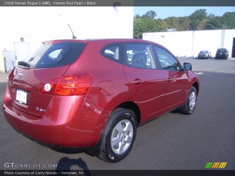 Venom Red Pearl / Black 2008 Nissan Rogue S AWD