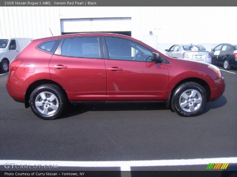 Venom Red Pearl / Black 2008 Nissan Rogue S AWD