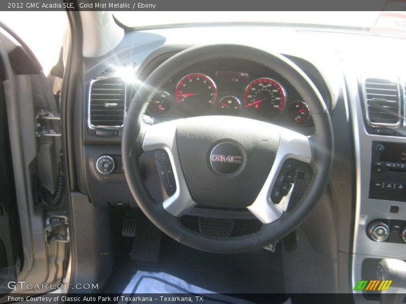 Gold Mist Metallic / Ebony 2012 GMC Acadia SLE