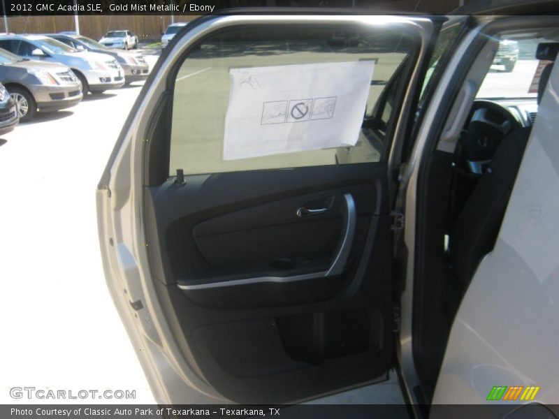 Gold Mist Metallic / Ebony 2012 GMC Acadia SLE