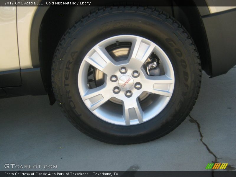 Gold Mist Metallic / Ebony 2012 GMC Acadia SLE