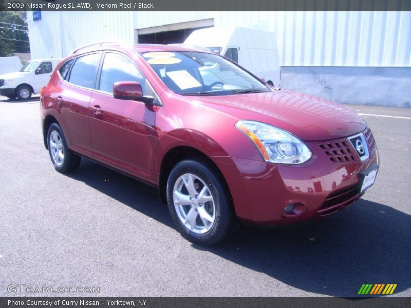 Venom Red / Black 2009 Nissan Rogue SL AWD