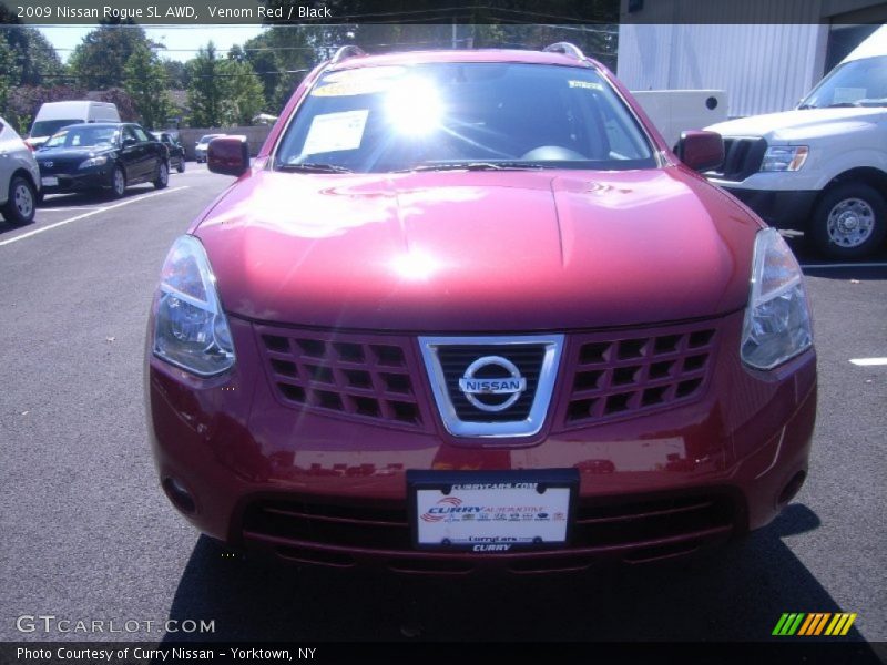 Venom Red / Black 2009 Nissan Rogue SL AWD