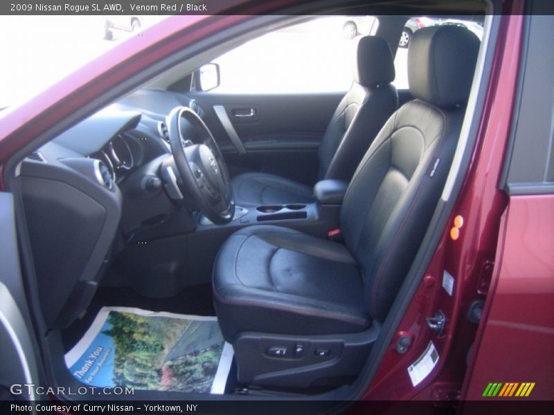 Venom Red / Black 2009 Nissan Rogue SL AWD