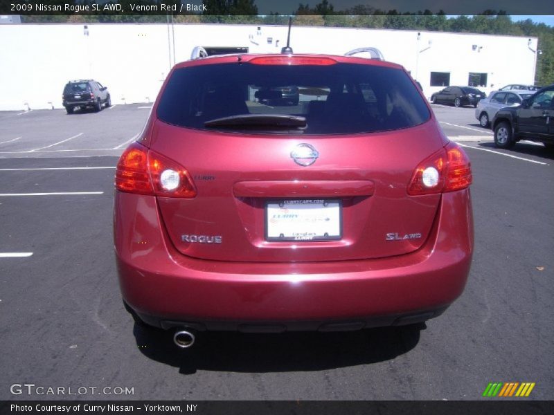 Venom Red / Black 2009 Nissan Rogue SL AWD