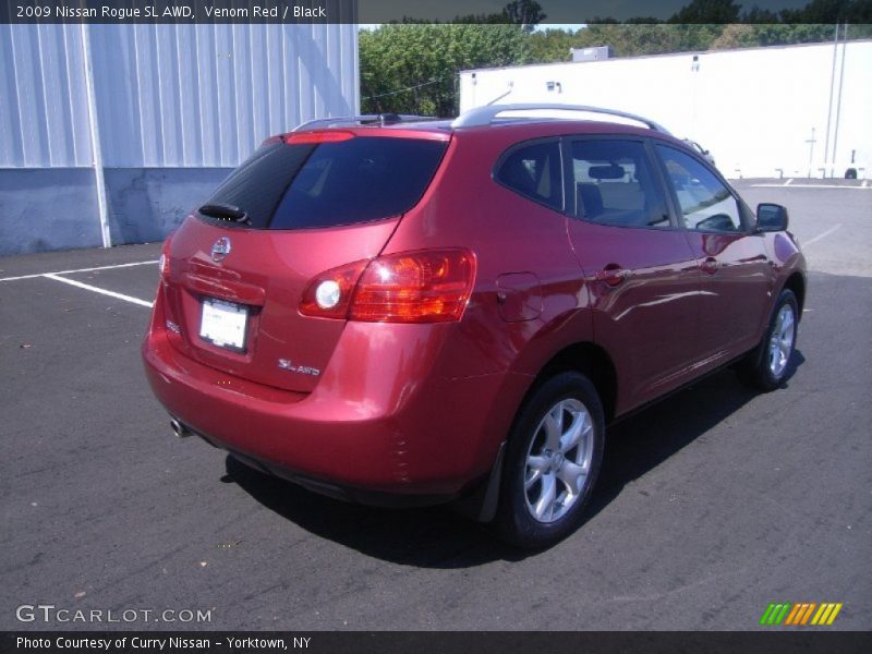 Venom Red / Black 2009 Nissan Rogue SL AWD