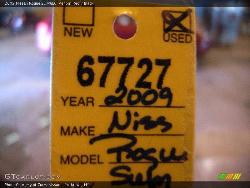 Venom Red / Black 2009 Nissan Rogue SL AWD