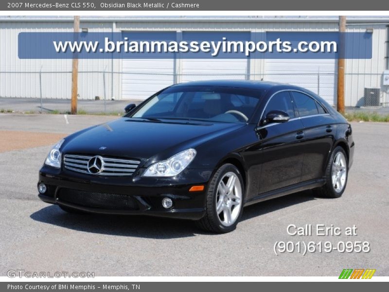 Obsidian Black Metallic / Cashmere 2007 Mercedes-Benz CLS 550