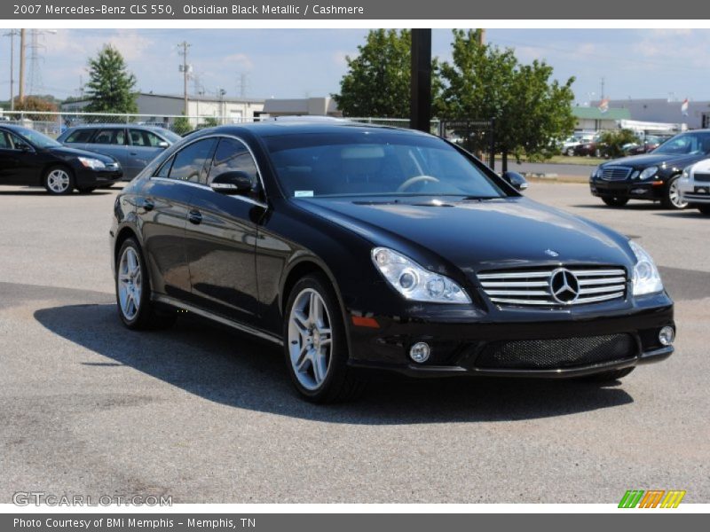 Obsidian Black Metallic / Cashmere 2007 Mercedes-Benz CLS 550
