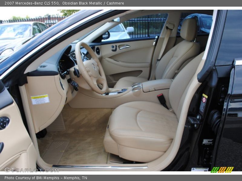 Obsidian Black Metallic / Cashmere 2007 Mercedes-Benz CLS 550