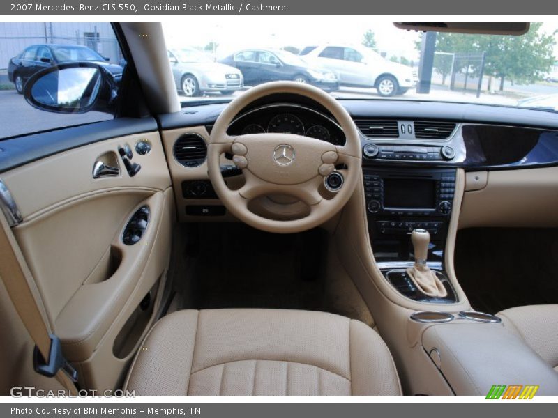 Obsidian Black Metallic / Cashmere 2007 Mercedes-Benz CLS 550