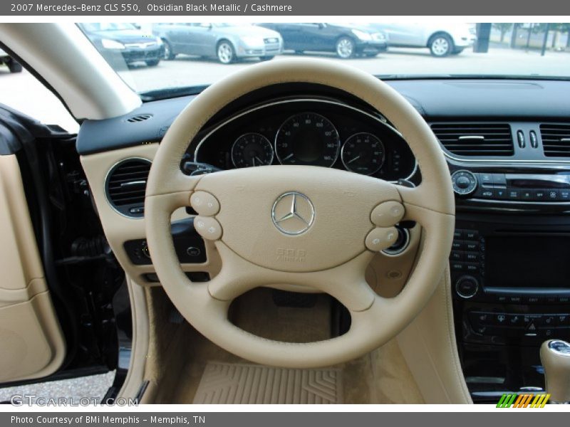 Obsidian Black Metallic / Cashmere 2007 Mercedes-Benz CLS 550