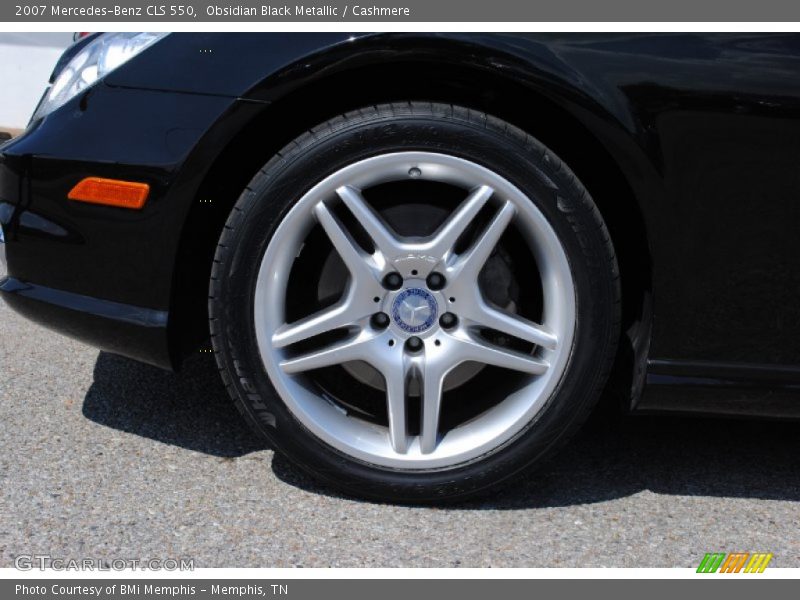 Obsidian Black Metallic / Cashmere 2007 Mercedes-Benz CLS 550
