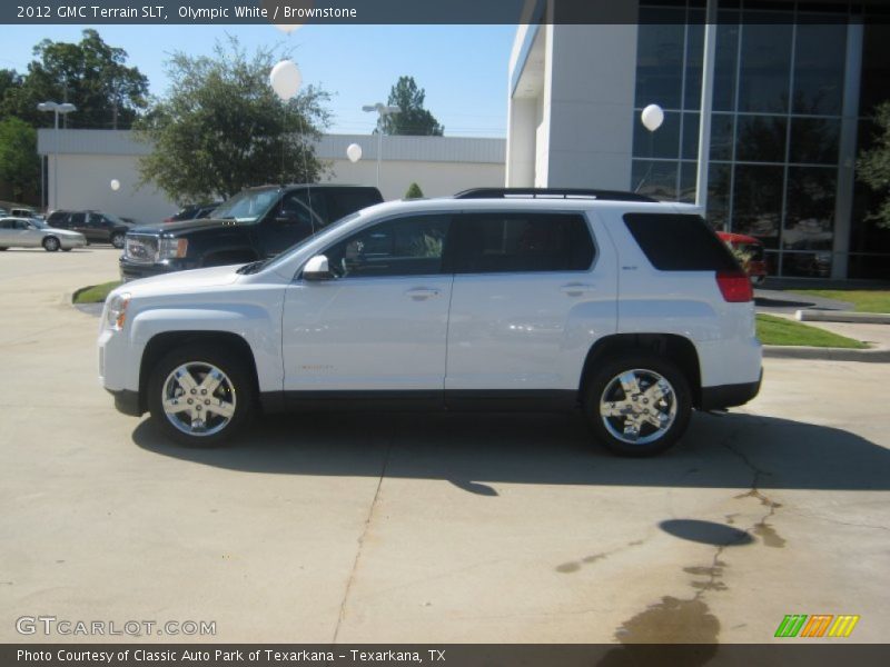 Olympic White / Brownstone 2012 GMC Terrain SLT
