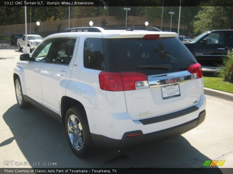 Olympic White / Brownstone 2012 GMC Terrain SLT