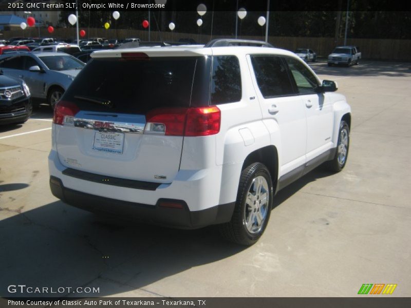 Olympic White / Brownstone 2012 GMC Terrain SLT