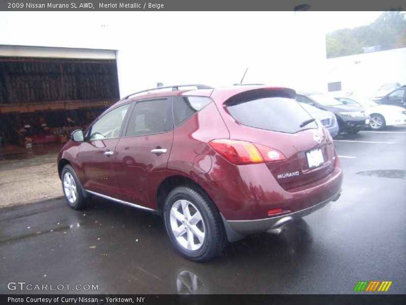 Merlot Metallic / Beige 2009 Nissan Murano SL AWD