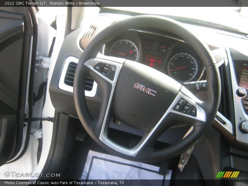 Olympic White / Brownstone 2012 GMC Terrain SLT
